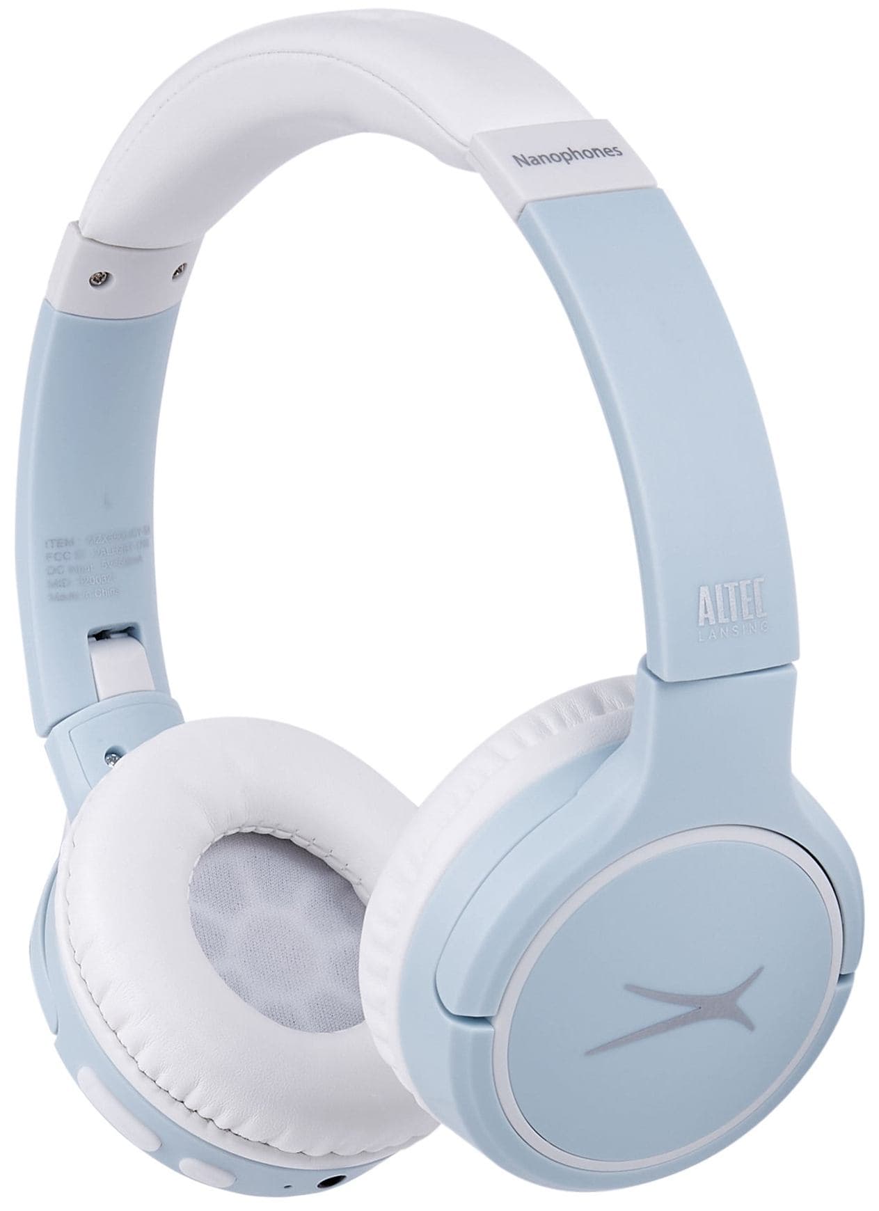 Altec Lansing MZX5500-ICY-STK-6 cuffia e auricolare Cuffie Wireless A Padiglione MUSICA Bluetooth Blu, Bianco (ALTEC LANSING 2in1 Headphone NanoPhone)