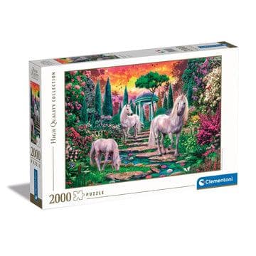 Clementoni Classical garden unicorns Puzzle 2000 pz Animali (Hq Classical Garden Unic orns)