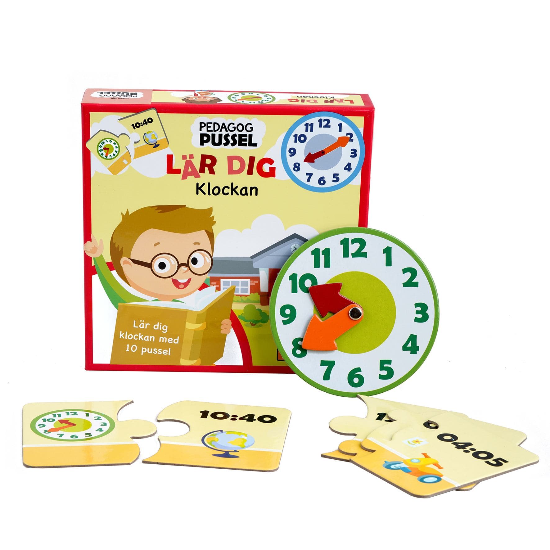 Barbo Toys 5804 puzzle Studio (Barbo Pedagog Pussel Lär Dig Klockan)