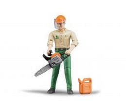 BRUDER 60030 action figure giocattolo (Bruder bworld Forestry worker with acc)