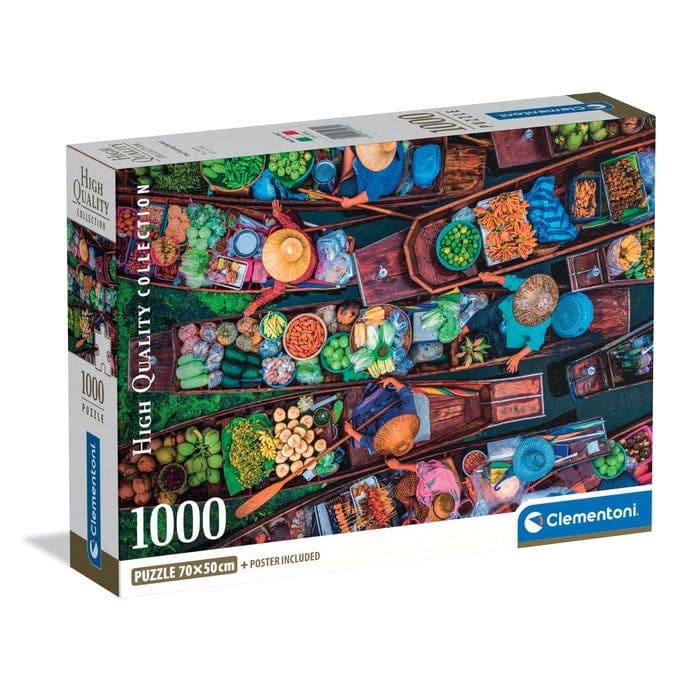 Clementoni High Quality Collection 39932 puzzle 1000 pz Arte (1000 pcs. CB HQC Thai Floating Market)
