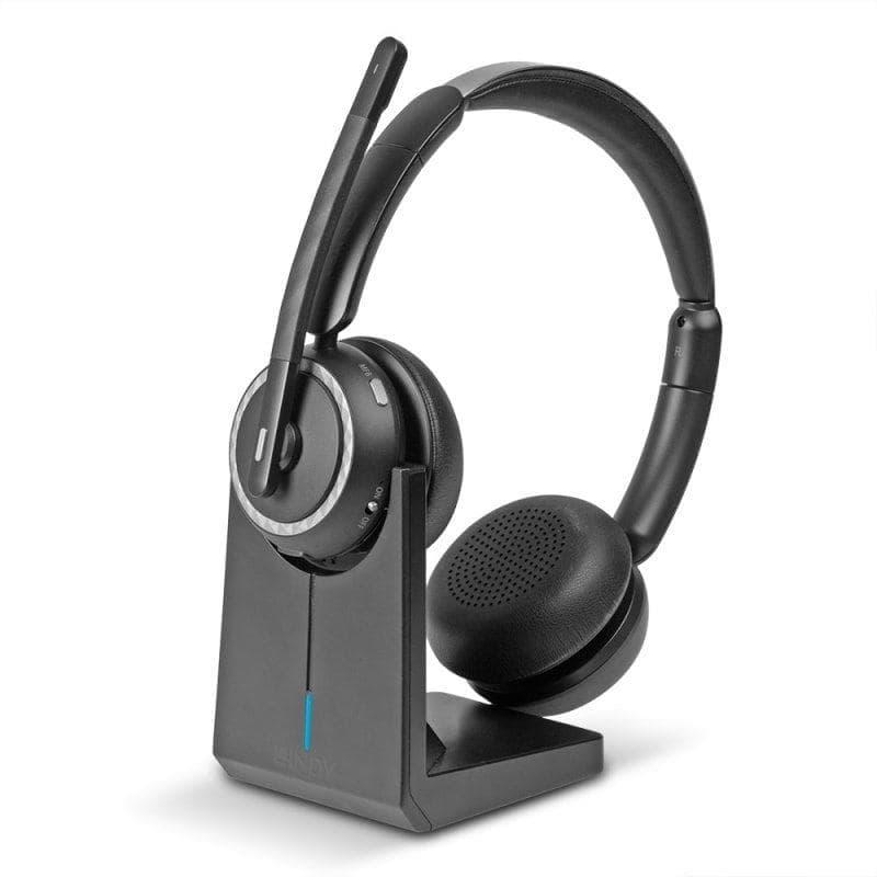 Lindy L118 Auricolare Wireless A Padiglione Ufficio USB tipo-C Bluetooth Base di ricarica Nero (L118 WIRELESS NOISE CANCELLING - HEADSET CHARGING BASE)