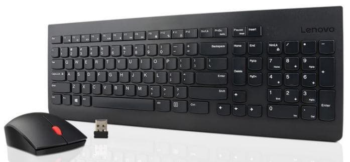 Lenovo 4X30M39496 tastiera Mouse incluso Universale RF Wireless Inglese UK Nero (Lenovo Essential Wireless Keyboard & Mouse, UK. KEYBOARD: Great Britain/UK. WARRANTY: 1YR CCR)