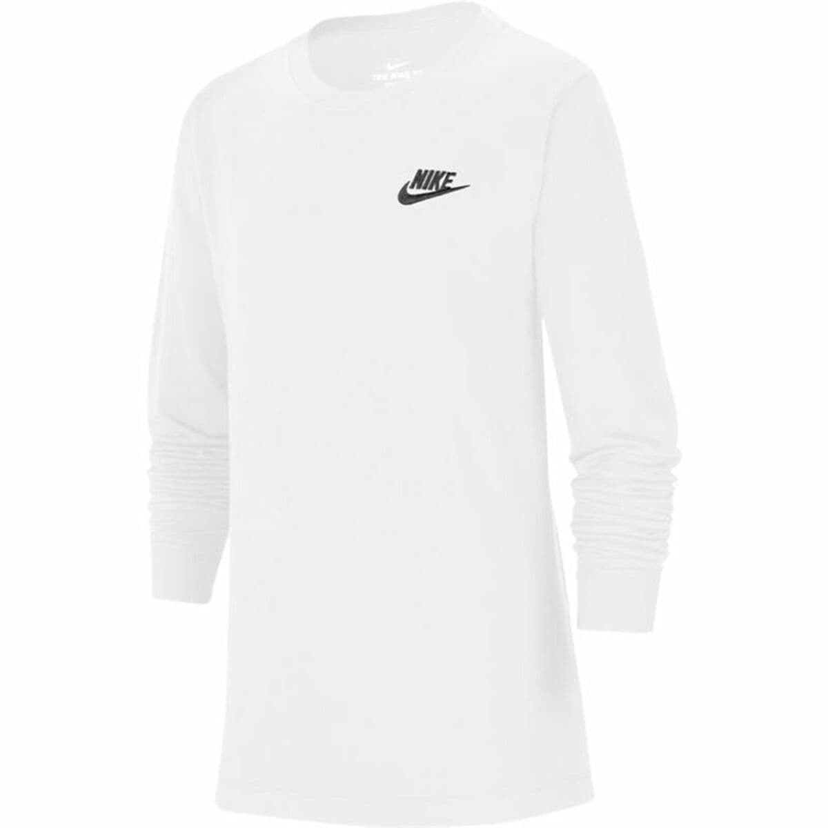 Maglia a Maniche Lunghe Bambino Nike Sportswear Bianco