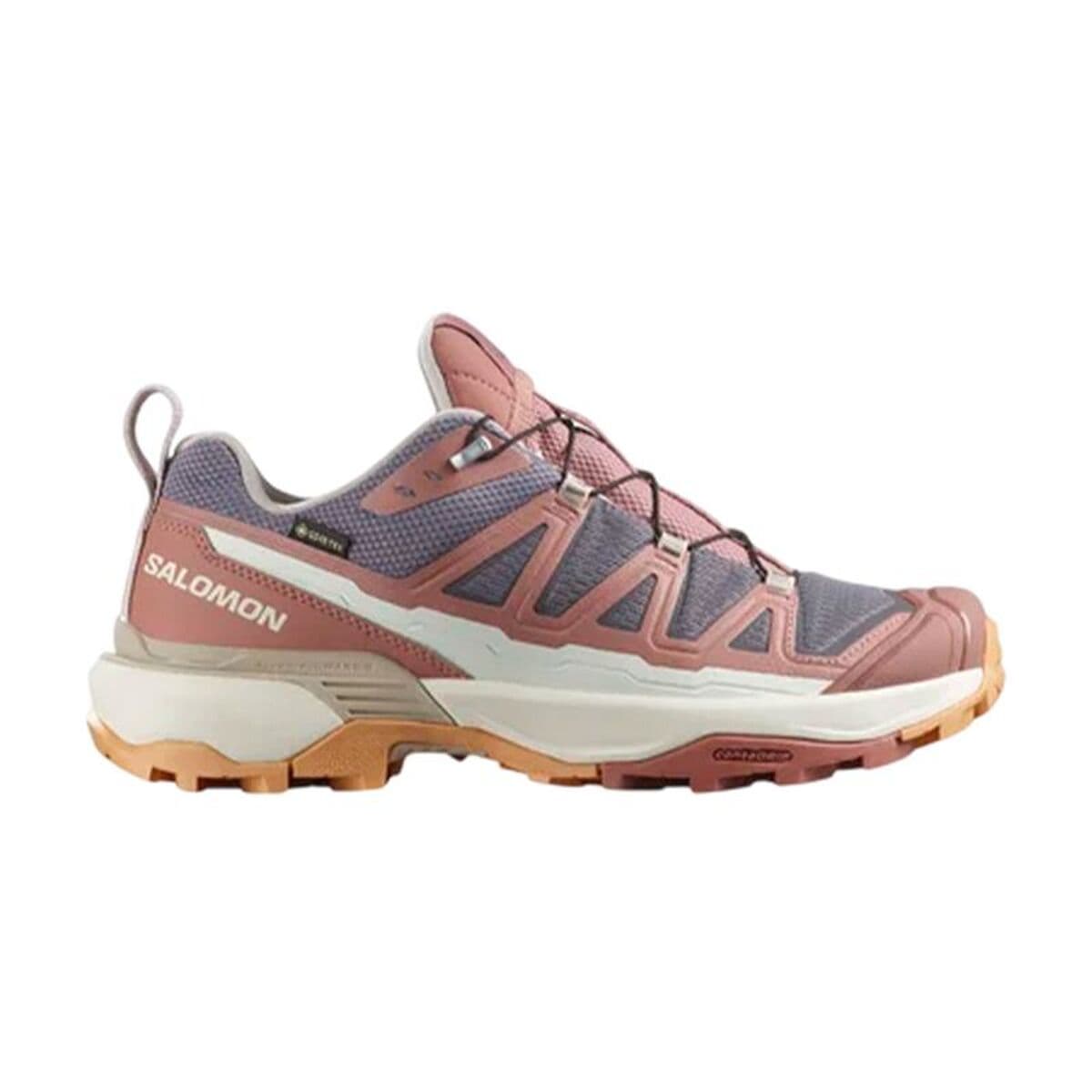 Scarpe da Donna per Camminare Salomon X Ultra 360 Edge Gtx Rosso Cremisi Rosa chiaro
