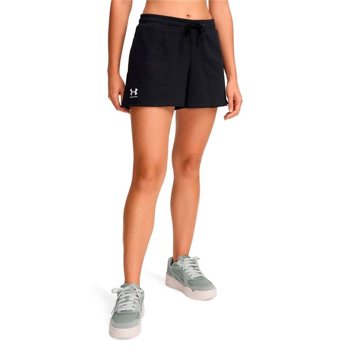 Pantaloncini Sportivi da Donna Under Armour Rival Terry Short Nero