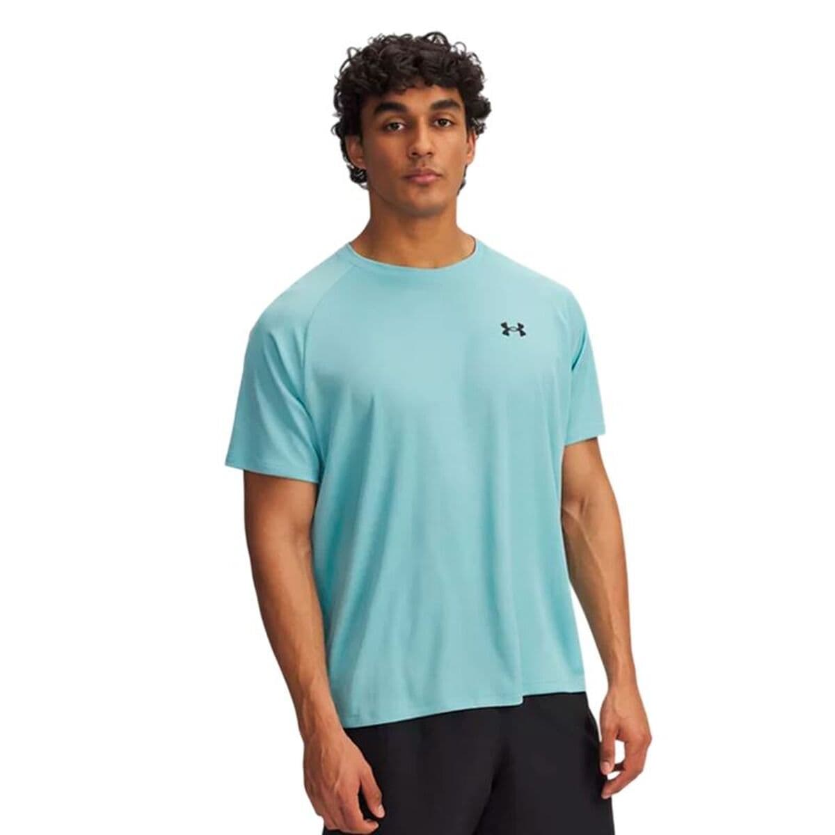 Maglia a Maniche Corte Uomo Under Armour Tech Textured Ss Blu cielo