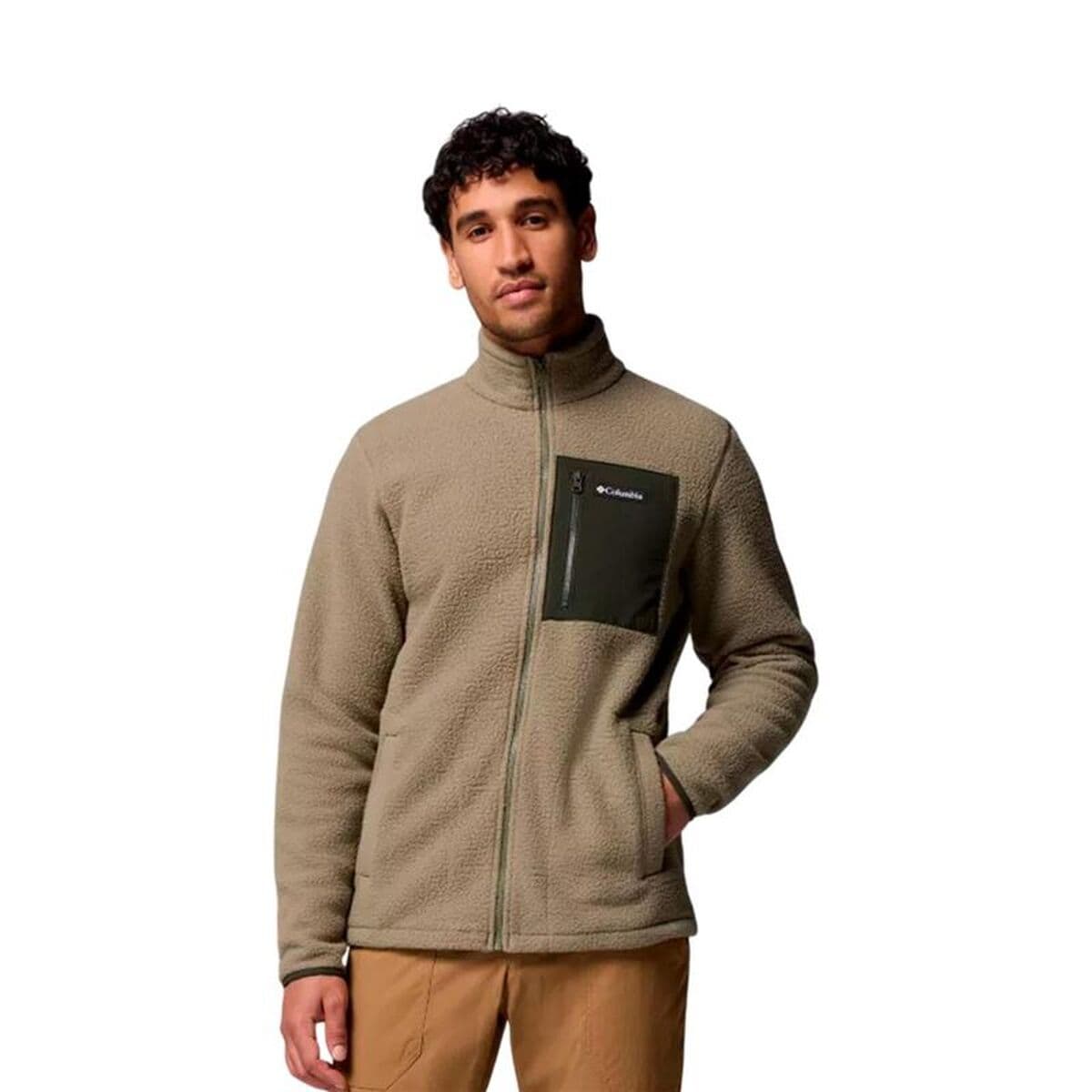 Maglia in Pile Columbia Jasper Ridge Verde Uomo