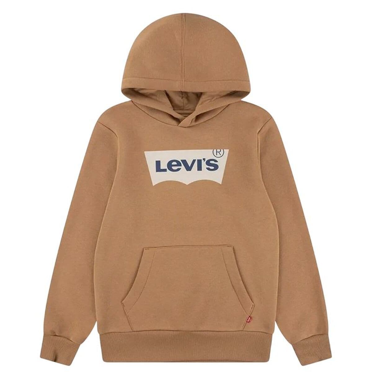 Felpa con Cappuccio Bambino Levi's Batwing Screenprint Hoodie Marrone