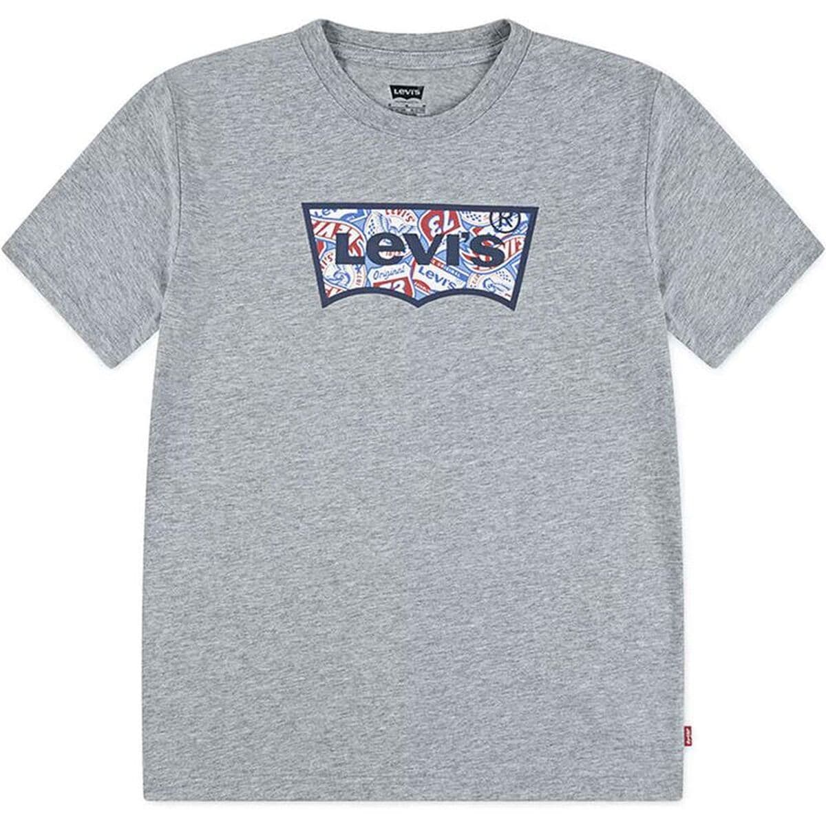 Maglia a Maniche Corte per Bambini Levi's Lvb On The Road Batwing Grigio chiaro