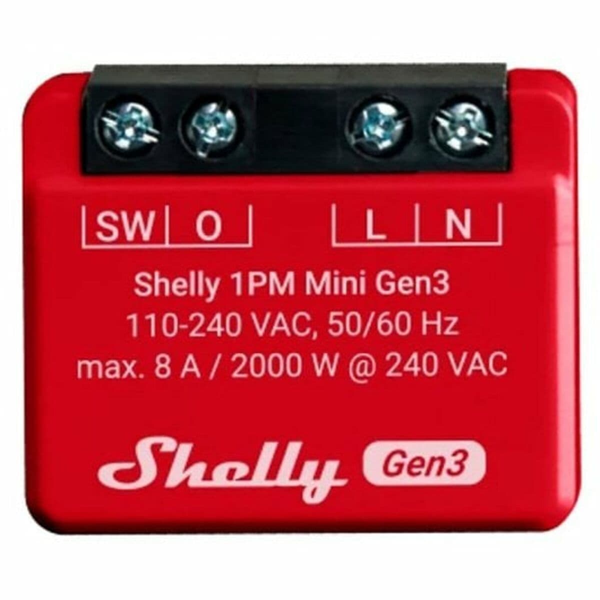 Modulo interruttore Wi-Fi Shelly Mini 1PM Gen3 Bluetooth Wi-Fi Bluetooth 4.2