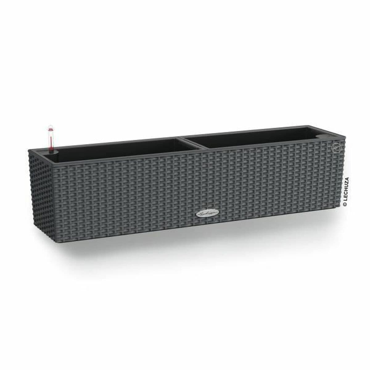 Vaso Lechuza Nero Grigio polipropilene