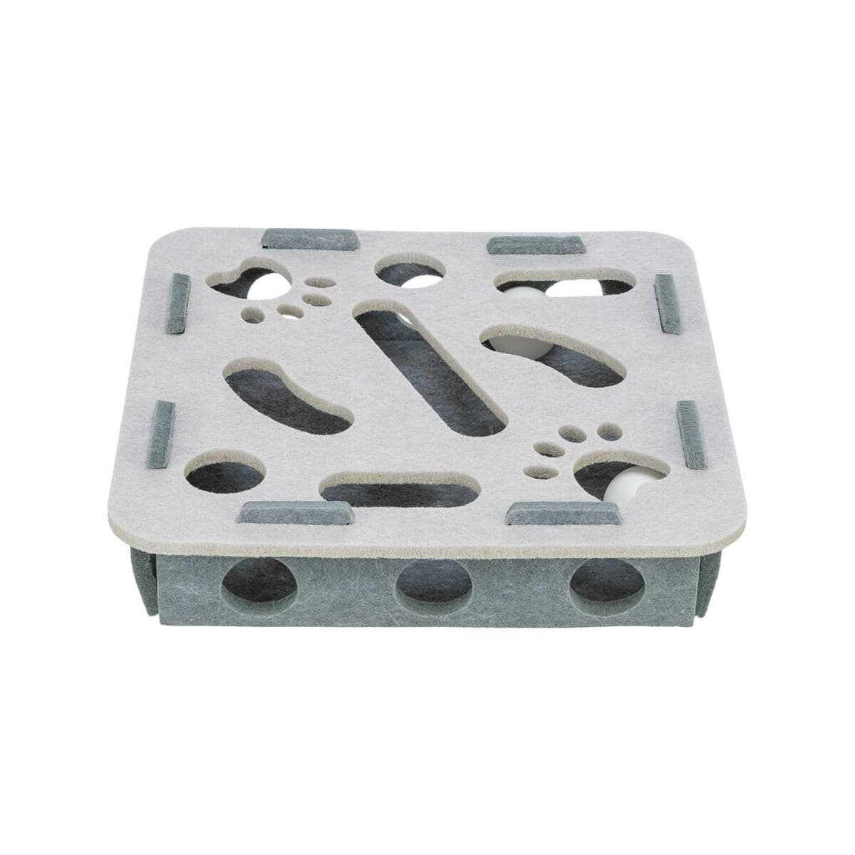 Giocattolo per gatti Trixie Hole'n'Roll Box 30 x 30 x 7,5 cm Grigio