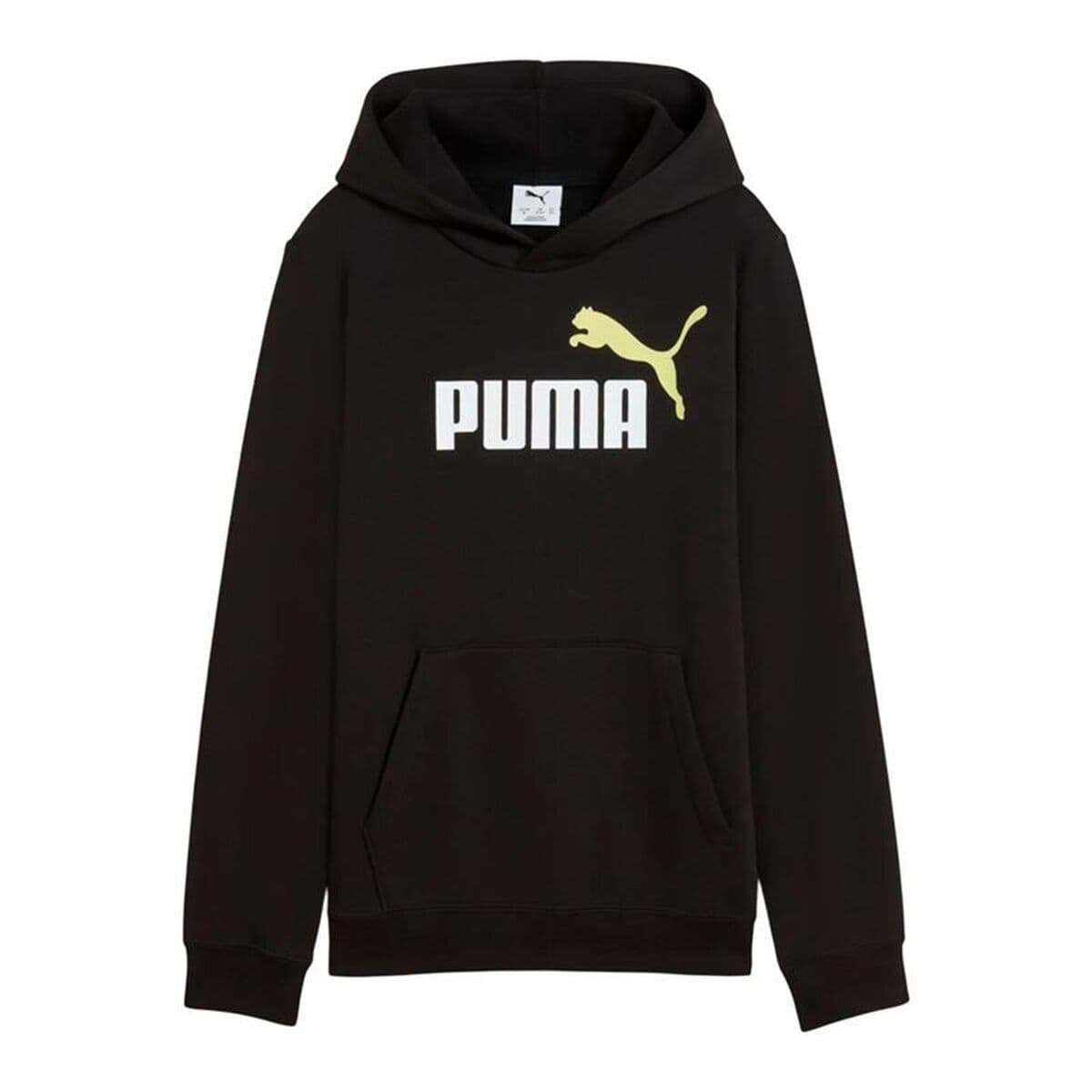 Felpa con Cappuccio Bambino Puma Essentials 2 Color No. 1 Low Nero