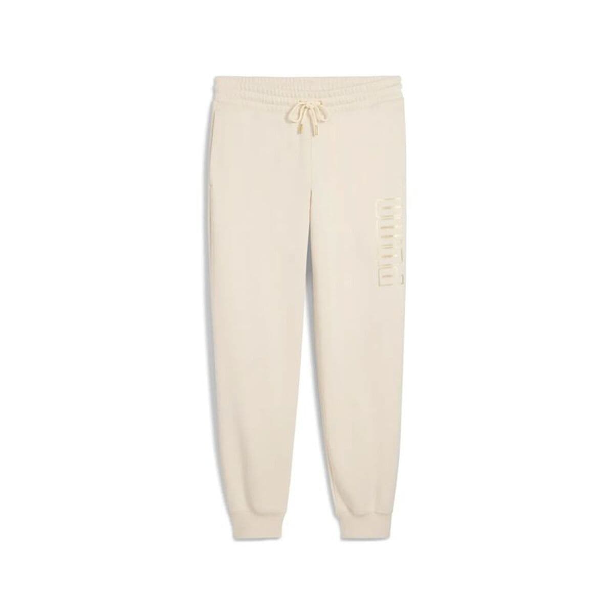 Pantalone Lungo Sportivo Puma Maximal Metallic Com Beige Donna
