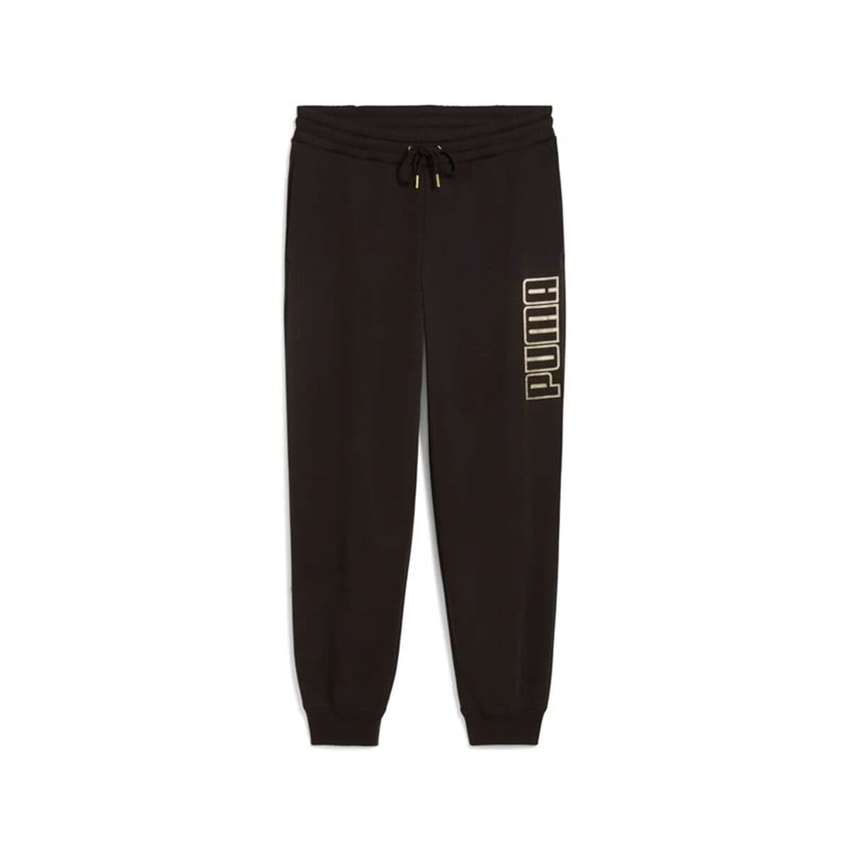 Pantalone Lungo Sportivo Puma Maximal Metallic Sweatpants Nero Donna