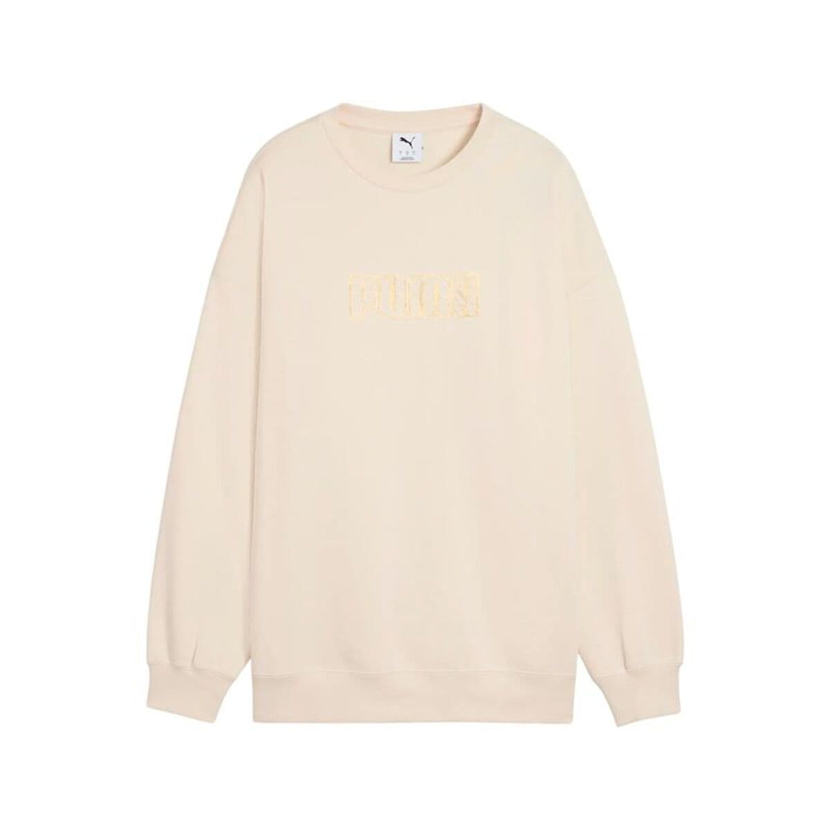 Felpa senza Cappuccio Donna Puma Maximal Metallic Beige