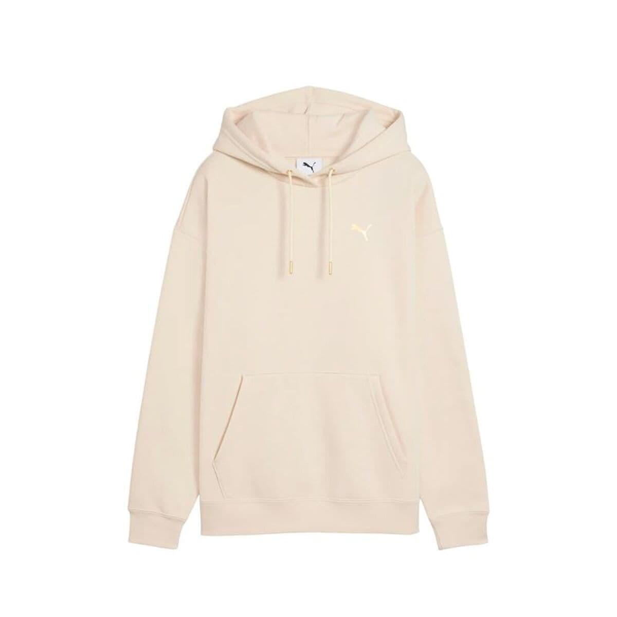 Felpa con Cappuccio Donna Puma Maximal Metallic Beige