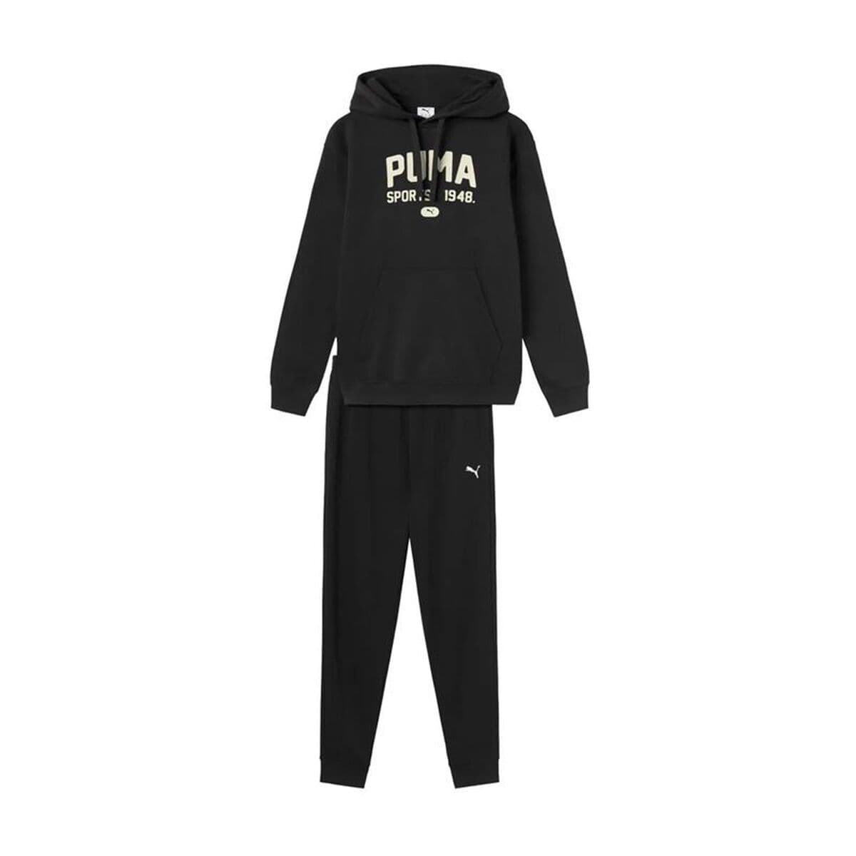 Tuta per Adulti Puma Graphic Hooded Suit Nero Uomo