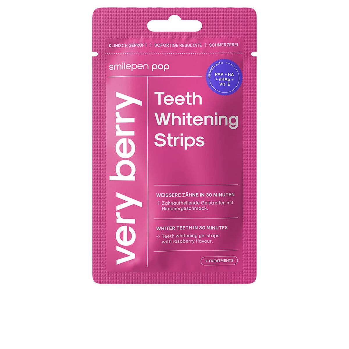 Strisce Sbiancanti per Denti POP. Fragola