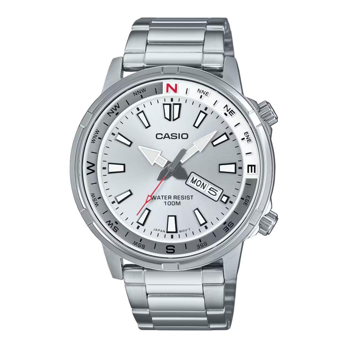 Orologio Uomo Casio MTD-130D-7AVDF Argentato (Ø 44 mm)