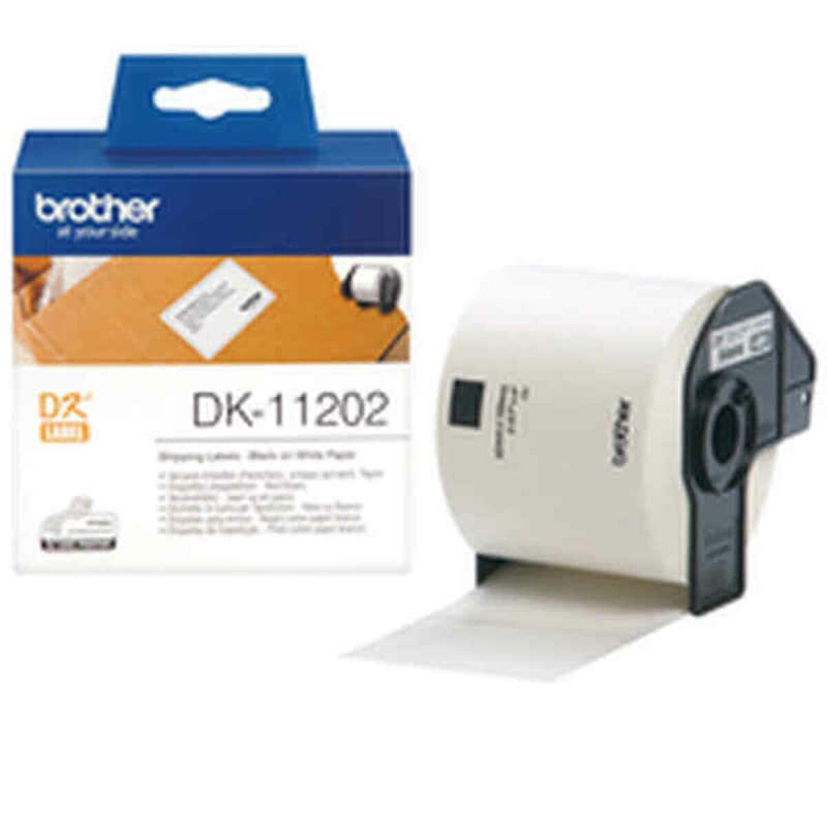 Etichette per Stampante Brother DK11202 Bianco Nero (1 Unità)
