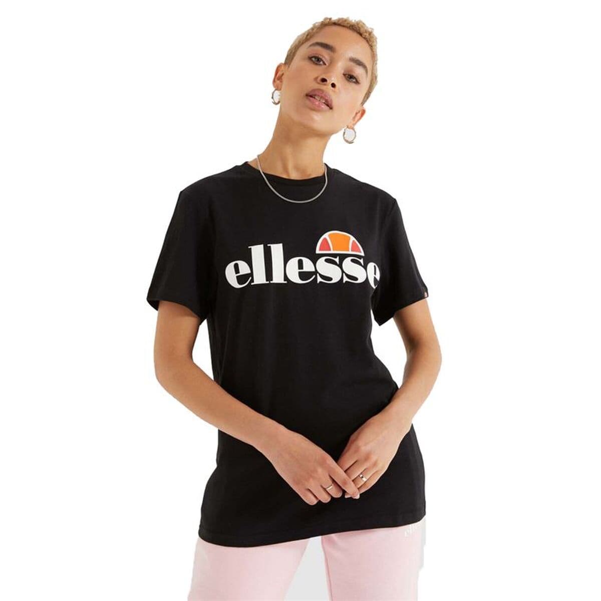 Maglia a Maniche Corte Donna Ellesse Albany Nero