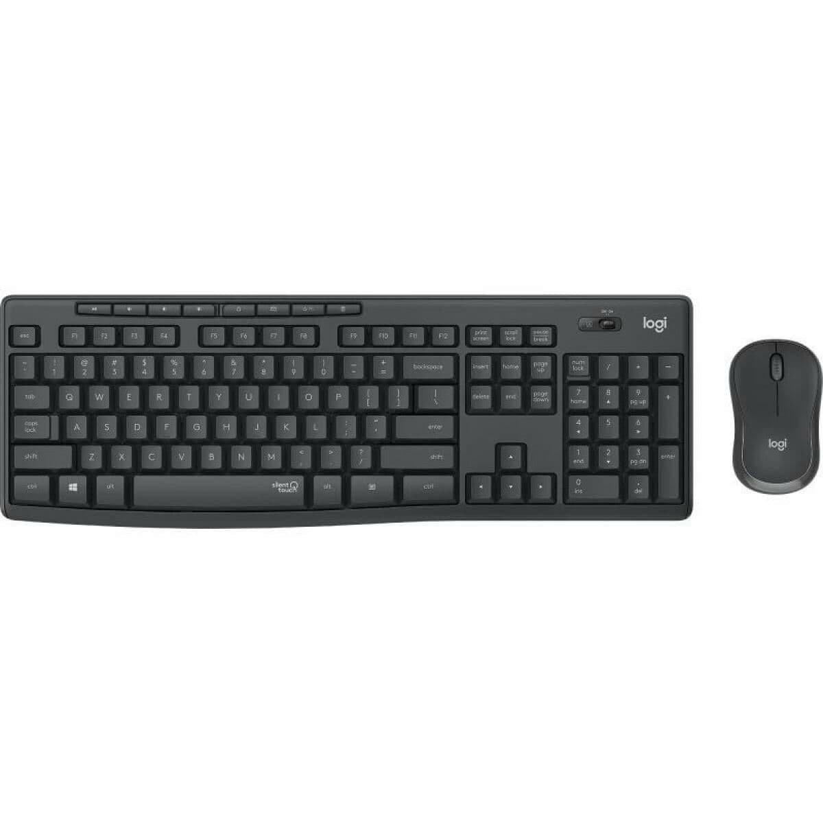 Tastiera e Mouse Wireless Logitech MK295 Grigio Qwerty in Spagnolo
