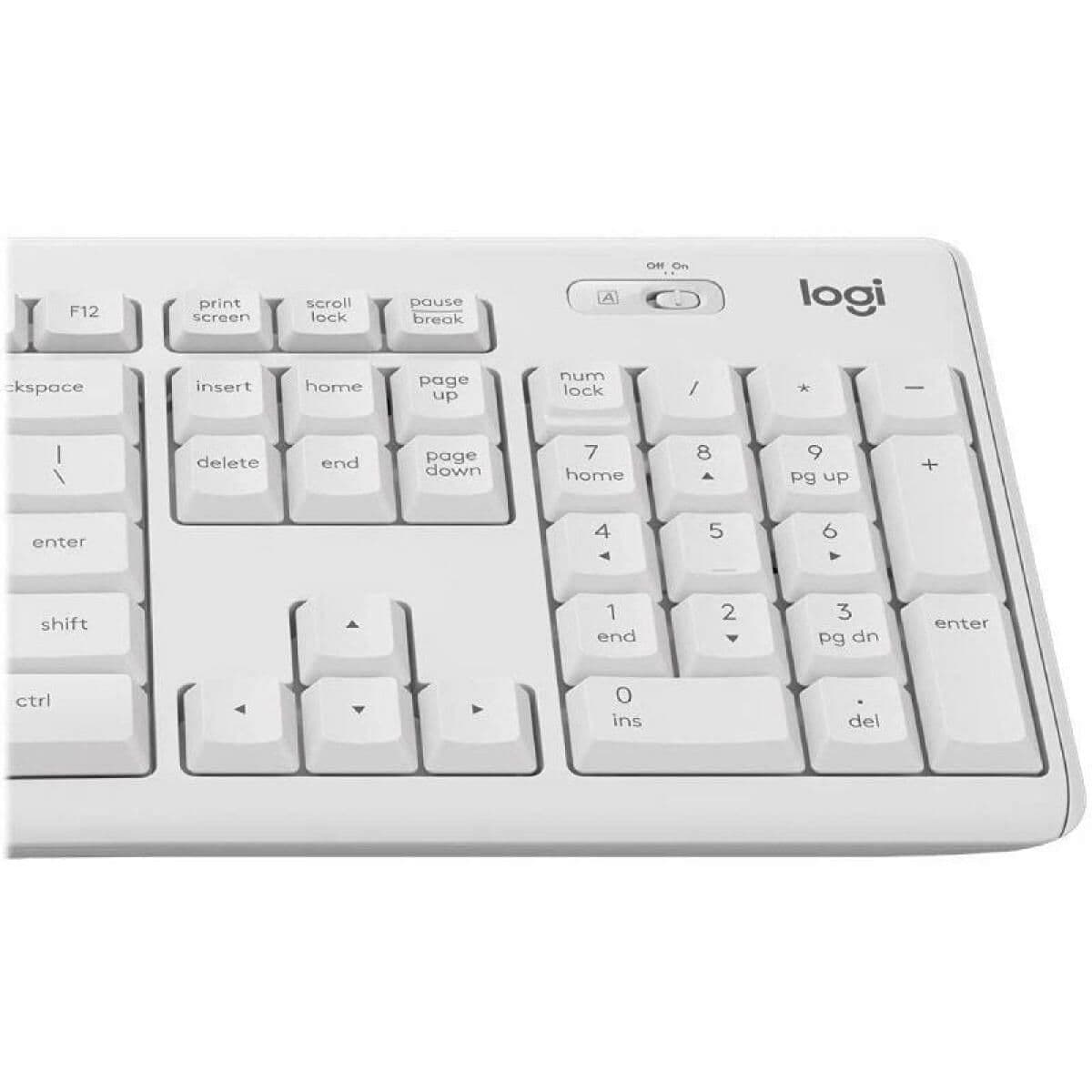 Tastiera e Mouse Logitech MK295 Bianco Qwerty in Spagnolo