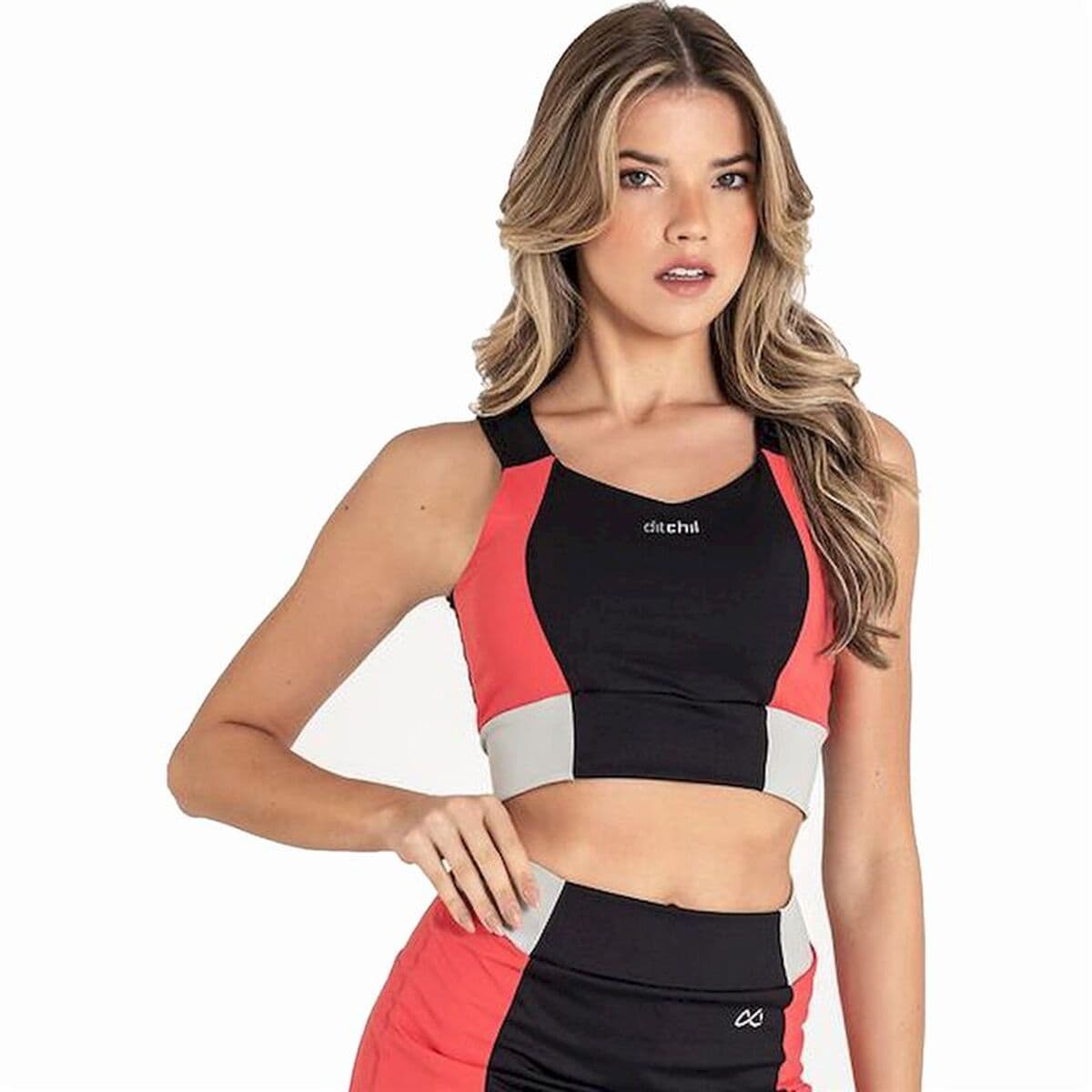 Reggiseno Sportivo Ditchil Bra Trix Nero