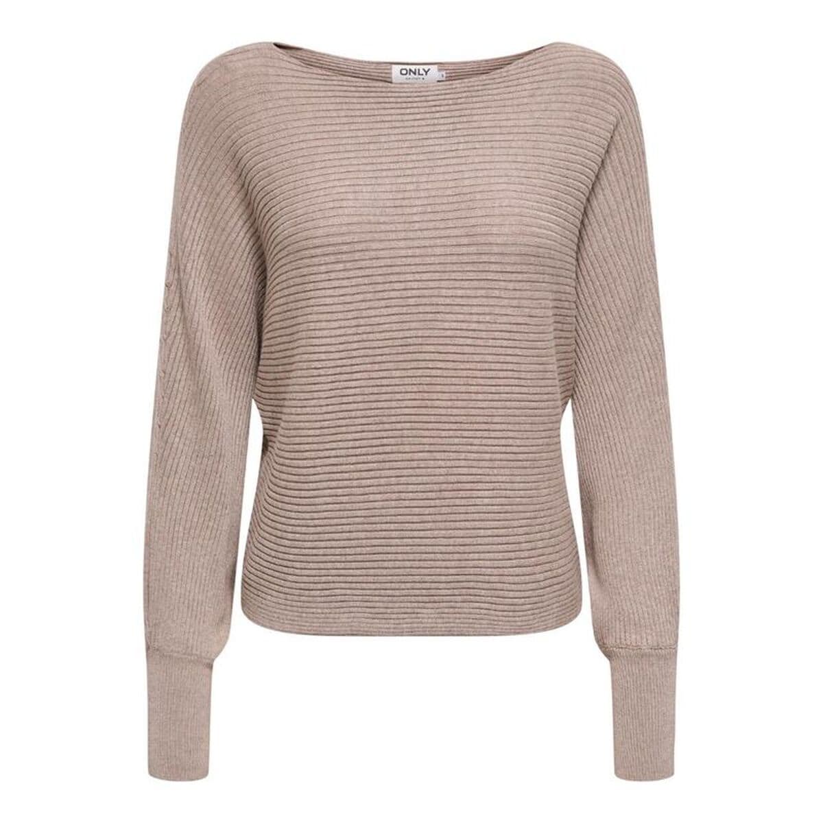 Felpa senza Cappuccio Donna Only Onladaline Life Beige