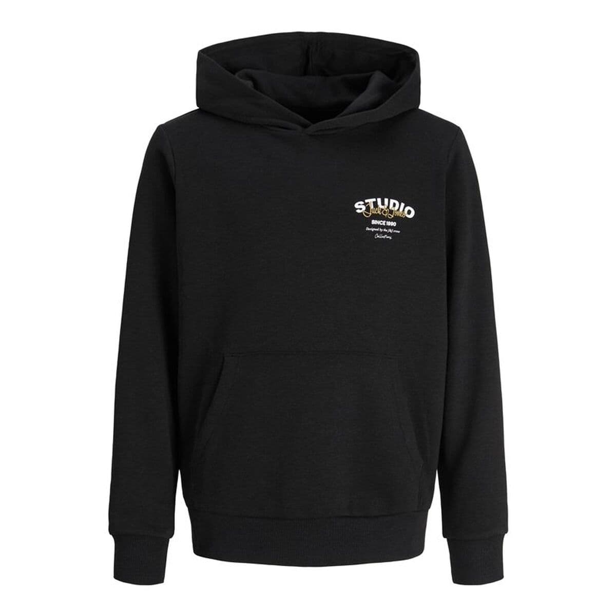 Felpa con Cappuccio Bambino Jack & Jones Jjyuki Nero