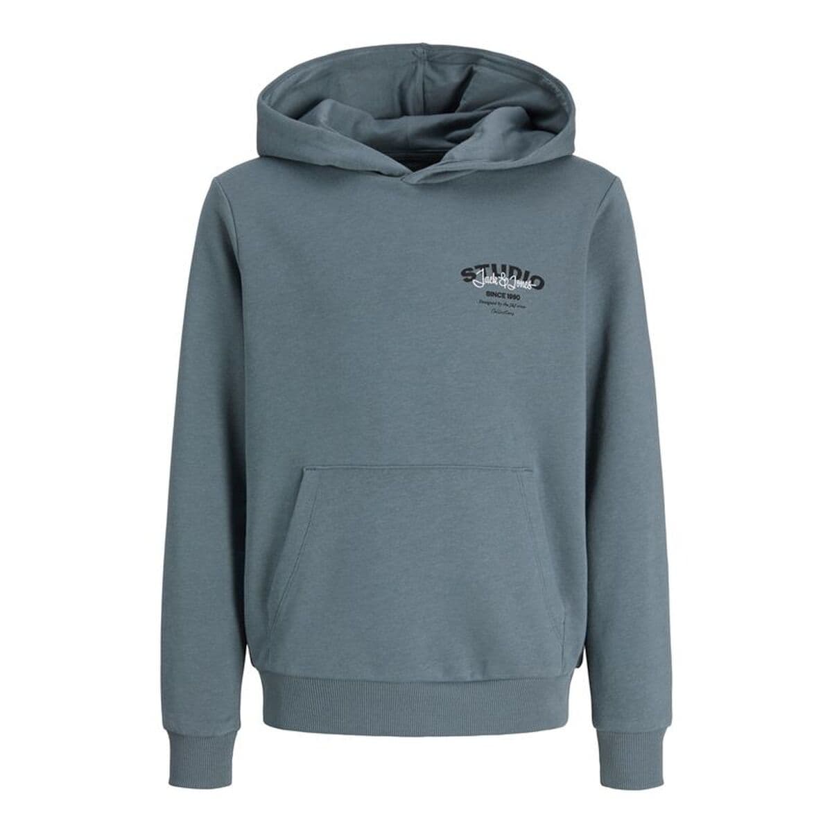 Felpa con Cappuccio Bambino Jack & Jones Jjyuki Stormy Weather Azzurro