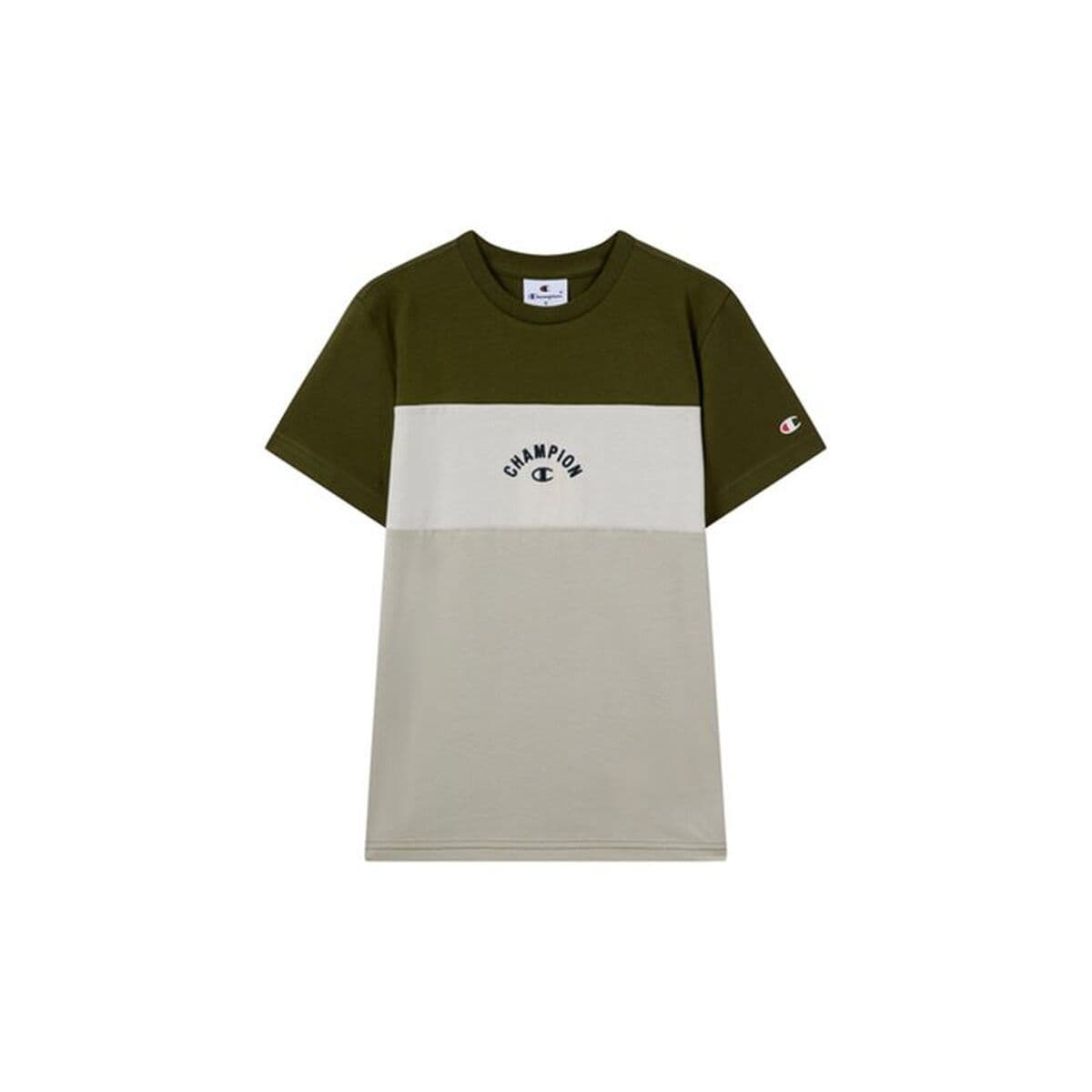 Maglia a Maniche Corte per Bambini Champion Icons Plus Oliva