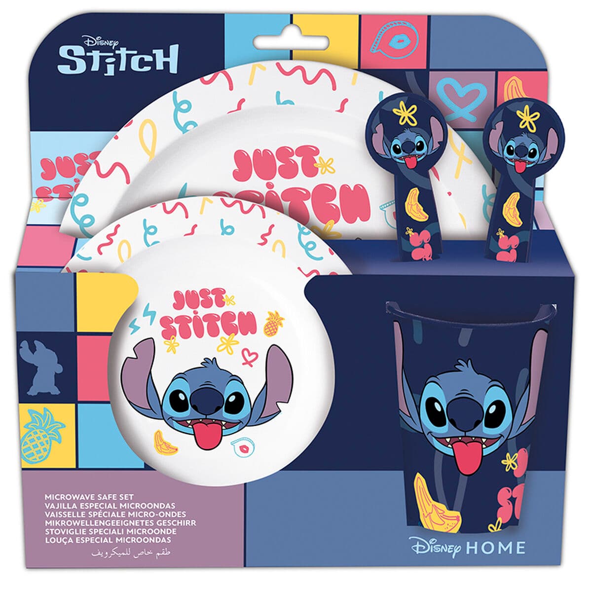 Set di stoviglie per bambini Stitch Sweet Per bambini (5 Pezzi)