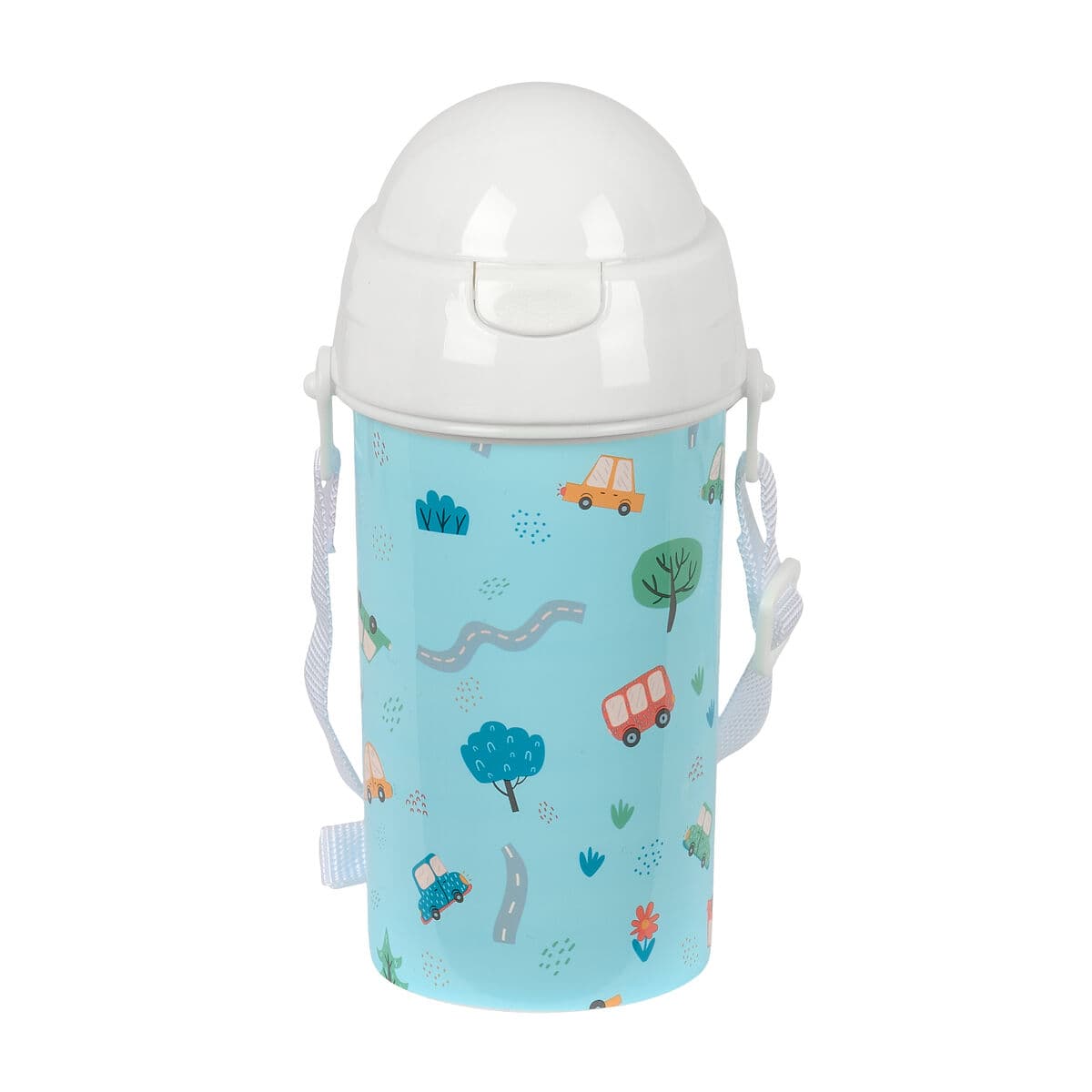 Bottiglia d'acqua Safta Coches Azzurro PVC 500 ml