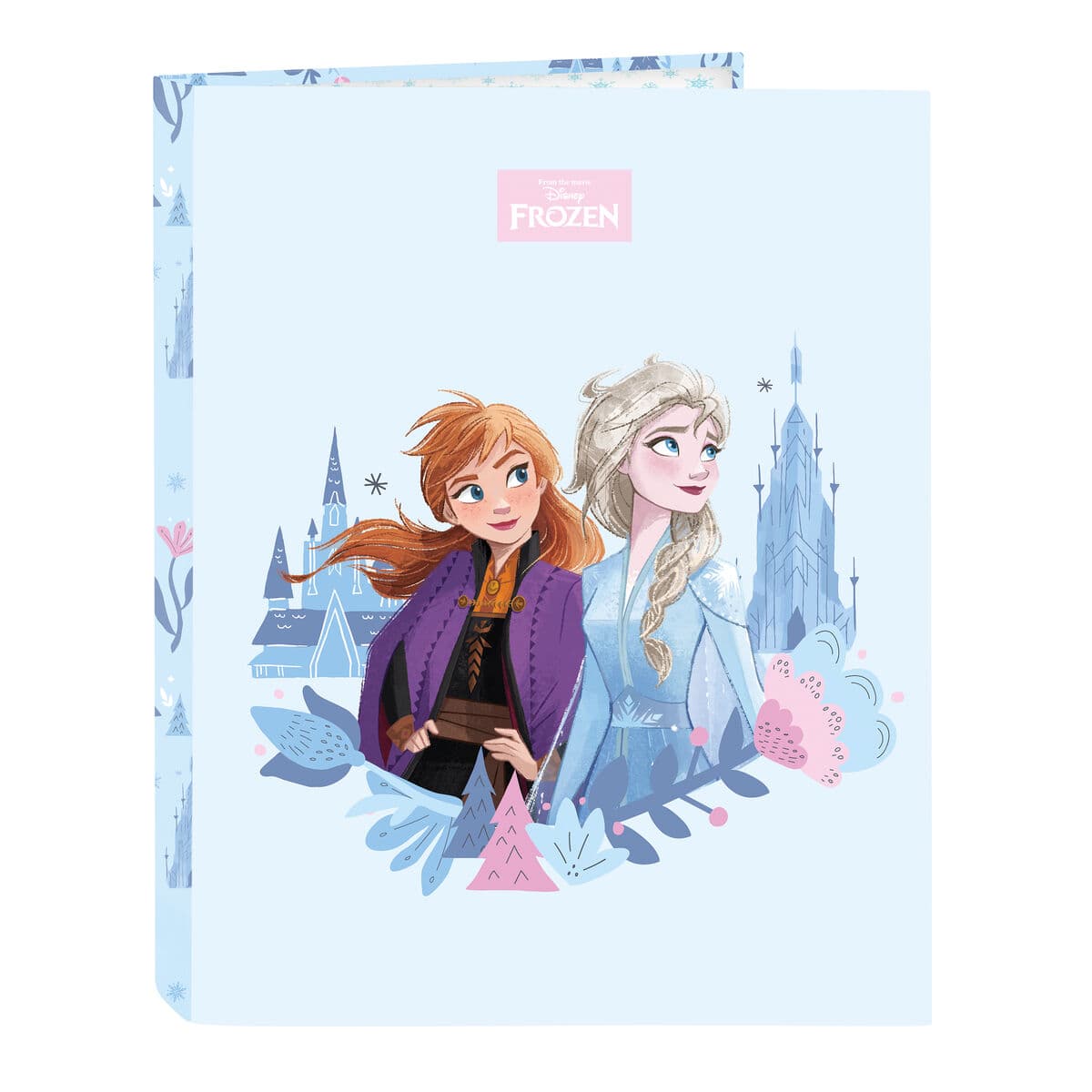 Raccoglitore ad anelli Frozen Ice magic Azzurro A4 26.5 x 33 x 4 cm