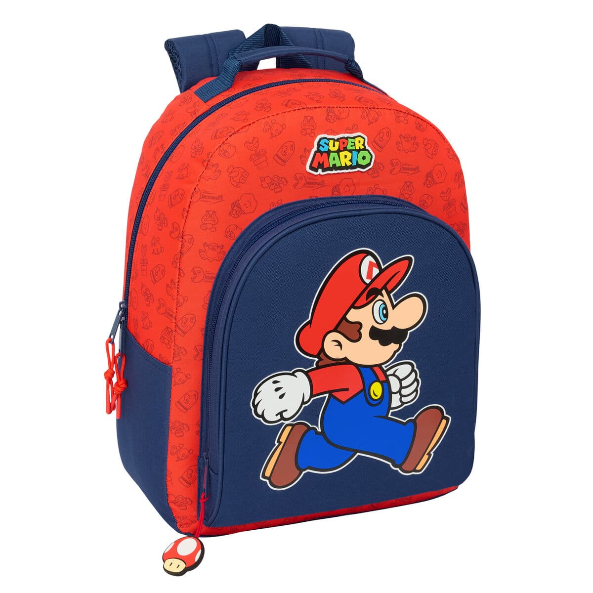 Zaino Scuola Super Mario Trick Rosso Blu scuro 32 x 42 x 15 cm