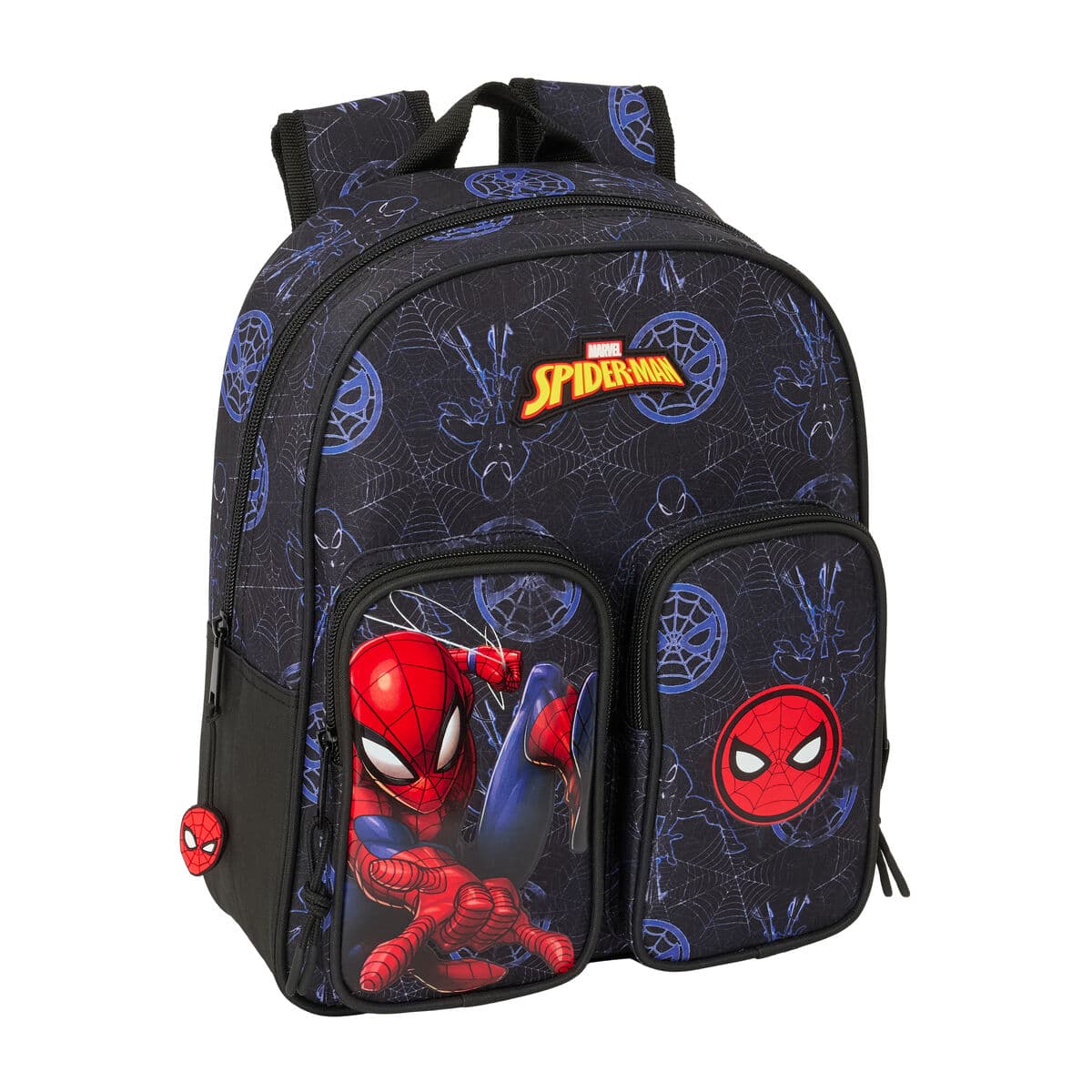 Zaino Scuola Spider-Man Attack Nero 27 x 33 x 10 cm