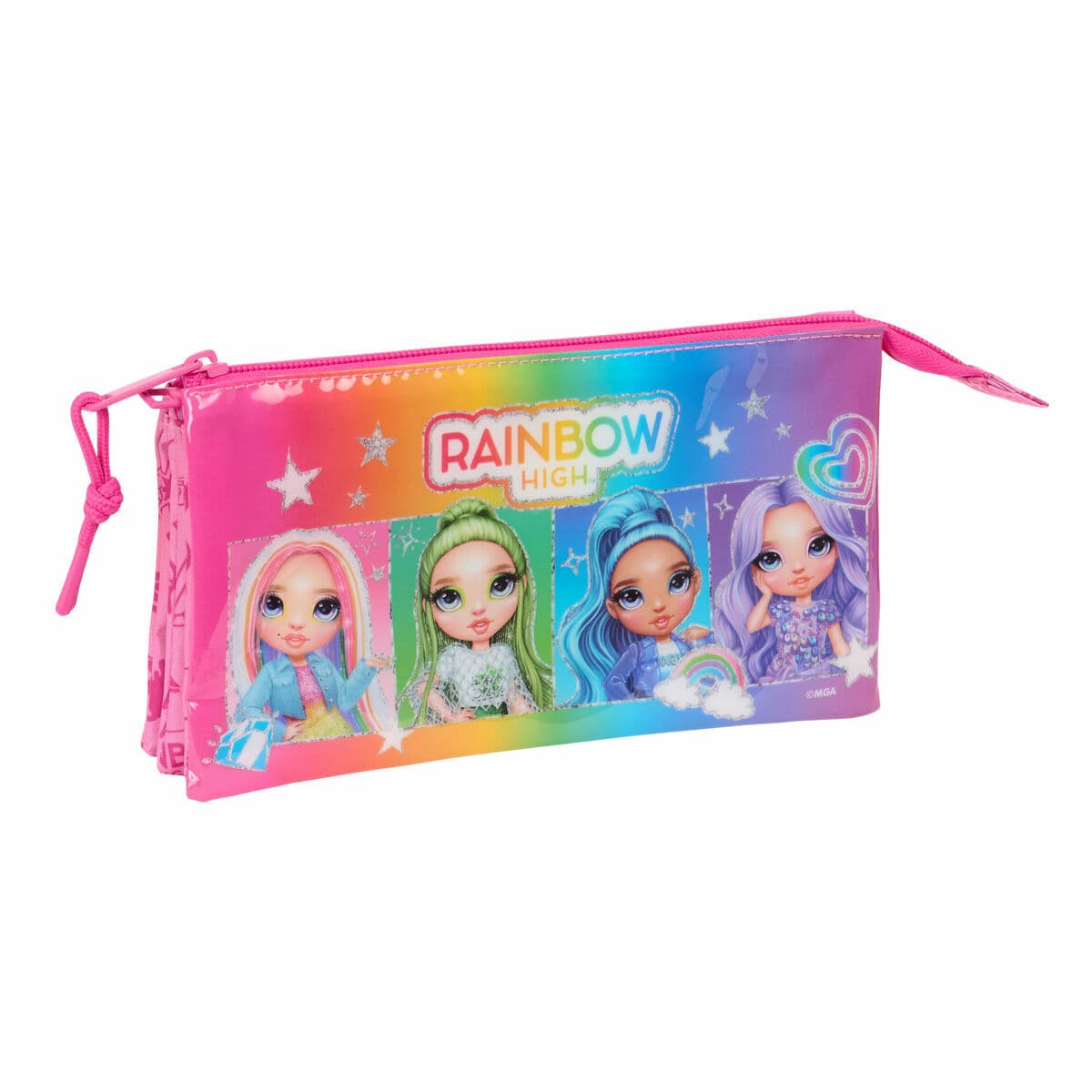 Necessaire Rainbow High Shine Multicolore 22 x 12 x 3 cm