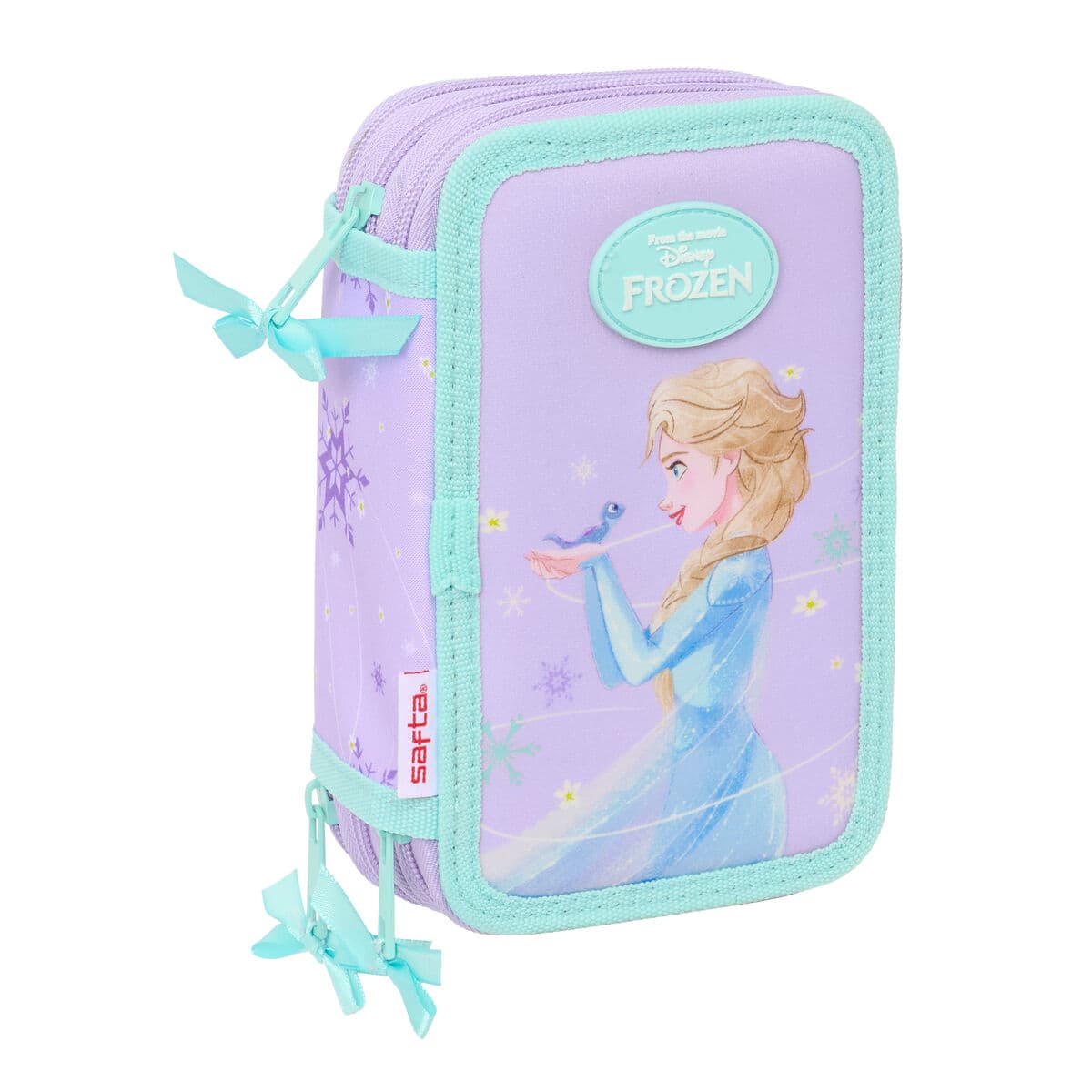 Plumier Triplo Frozen Spirit Lilla 12,5 x 19,5 x 5,5 cm 37 Pezzi