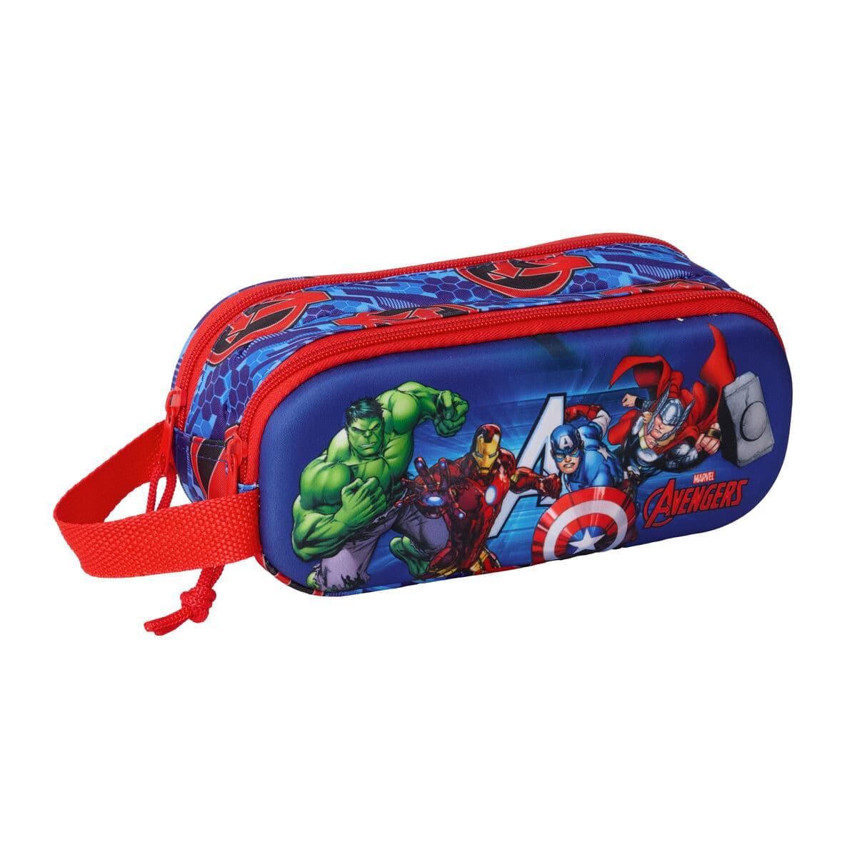 Portaoggetti Doppio The Avengers Rosso Blu scuro 21 x 8 x 6 cm 3D