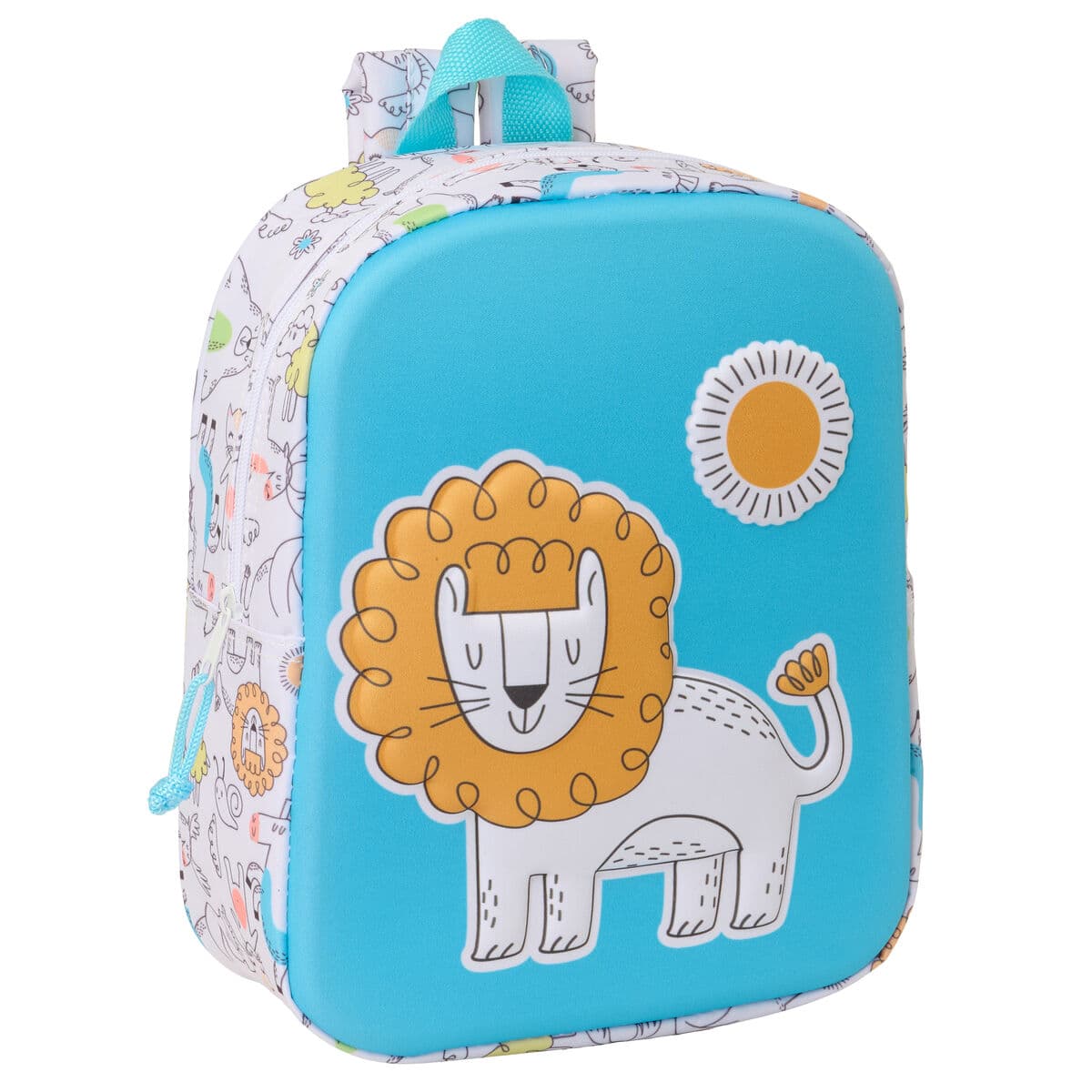 Zaino per Bambini Safta Azzurro Bianco 22 x 27 x 10 cm 3D
