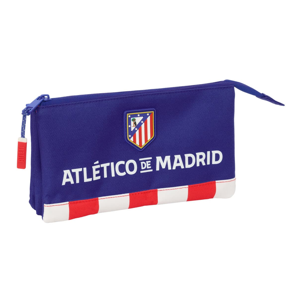 Portaoggetti Triplo Atlético Madrid Azzurro Bianco Rosso 22 x 12 x 3 cm