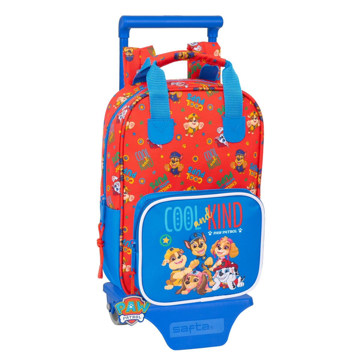 Trolley per la Scuola The Paw Patrol Cool Azzurro Rosso 20 x 28 x 8 cm