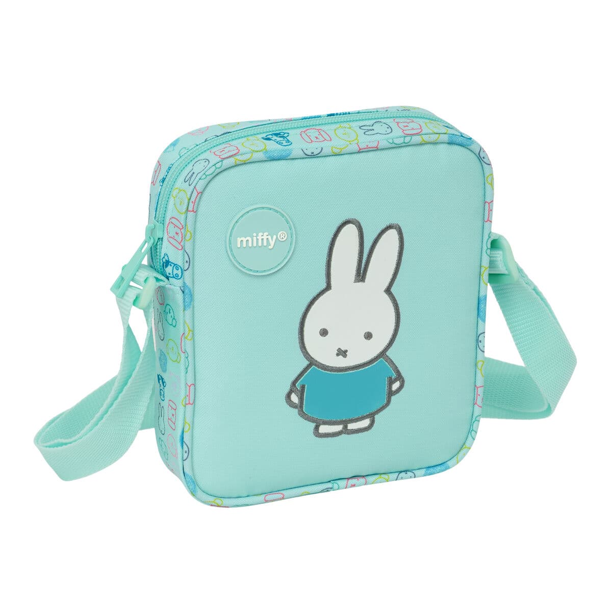 Borsa a Tracolla Miffy Friends Azzurro 16 x 18 x 4 cm