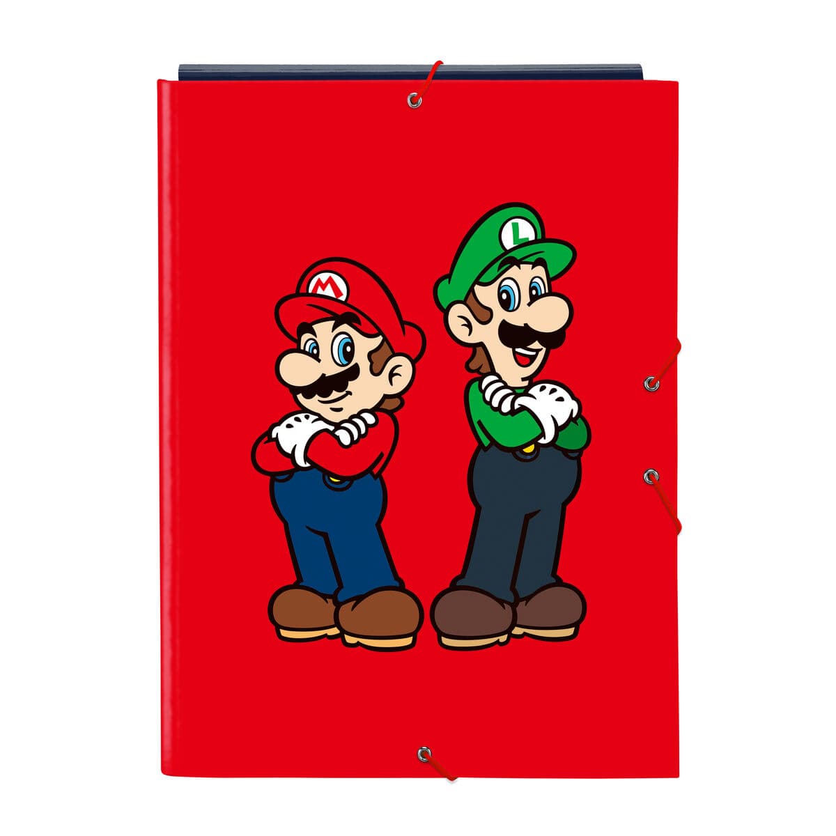 Raccoglitore ad anelli Super Mario Mamma mia Rosso Blu Marino A4 26 x 33.5 x 2.5 cm