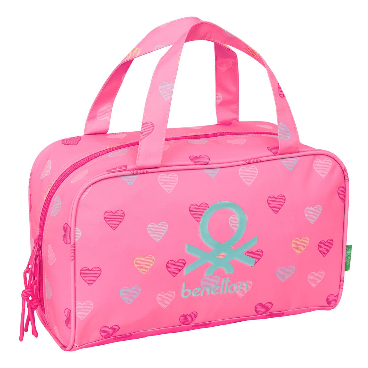 Necessaire da Viaggio Benetton Heart Rosa 31 x 14 x 19 cm