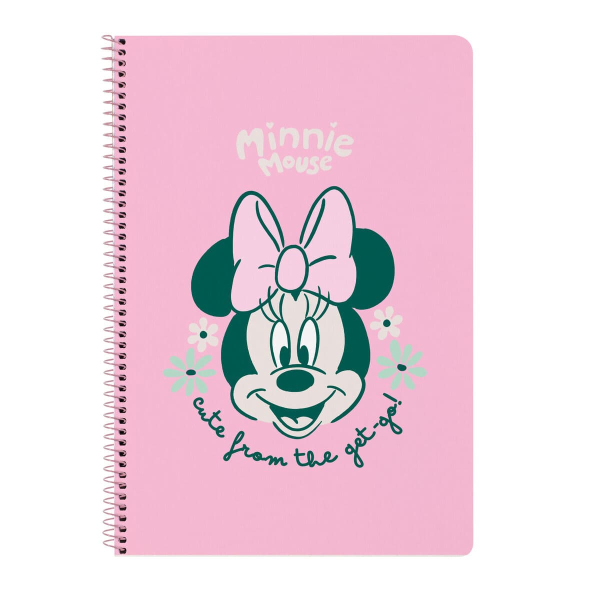 Raccoglitore ad anelli Minnie Mouse Minty Rosa A4 21.5 x 31 x 1 cm