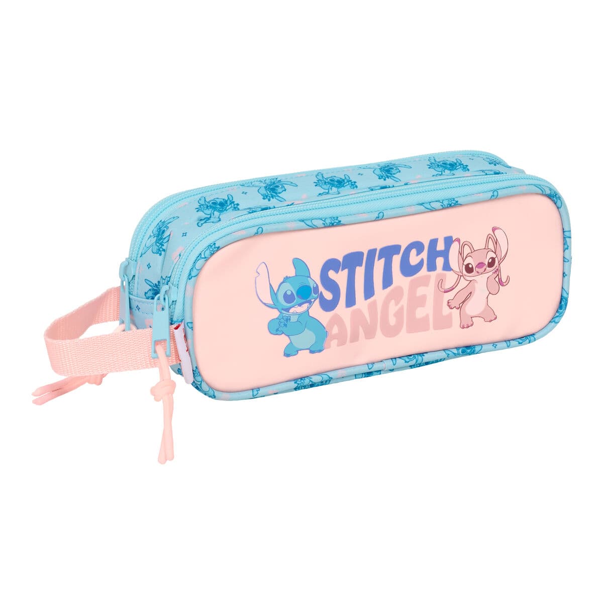 Necessaire Lilo & Stitch Ohana Azzurro Chiaro Rosa chiaro 21 x 8 x 6 cm